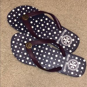 TORY BURCH Purple Flip-Flops